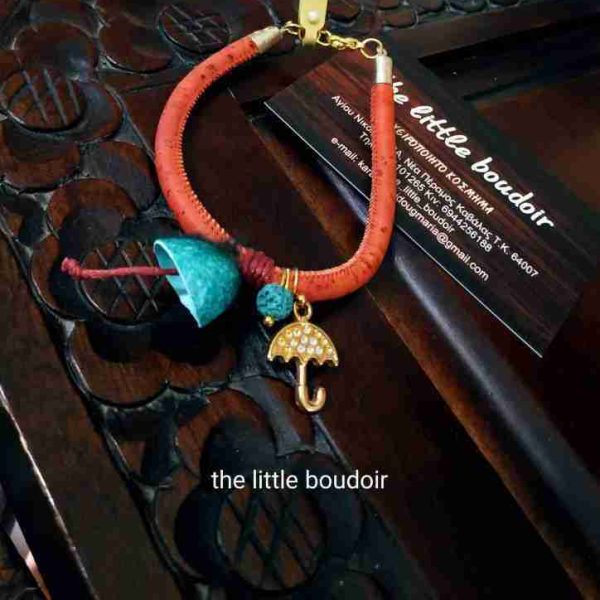 Orange leather green lava