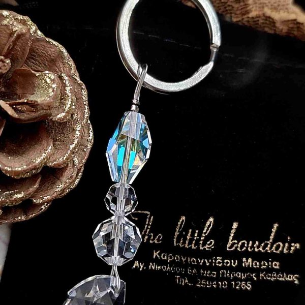 Swarovski crystal leaf