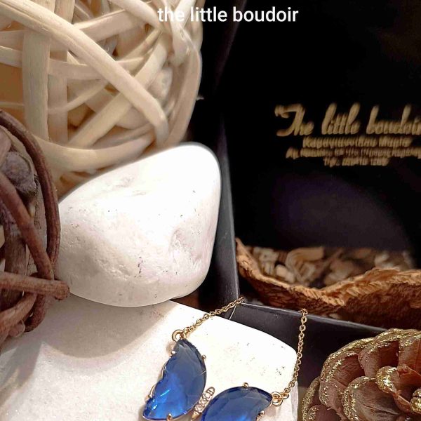 Huge blue crystal butterfly