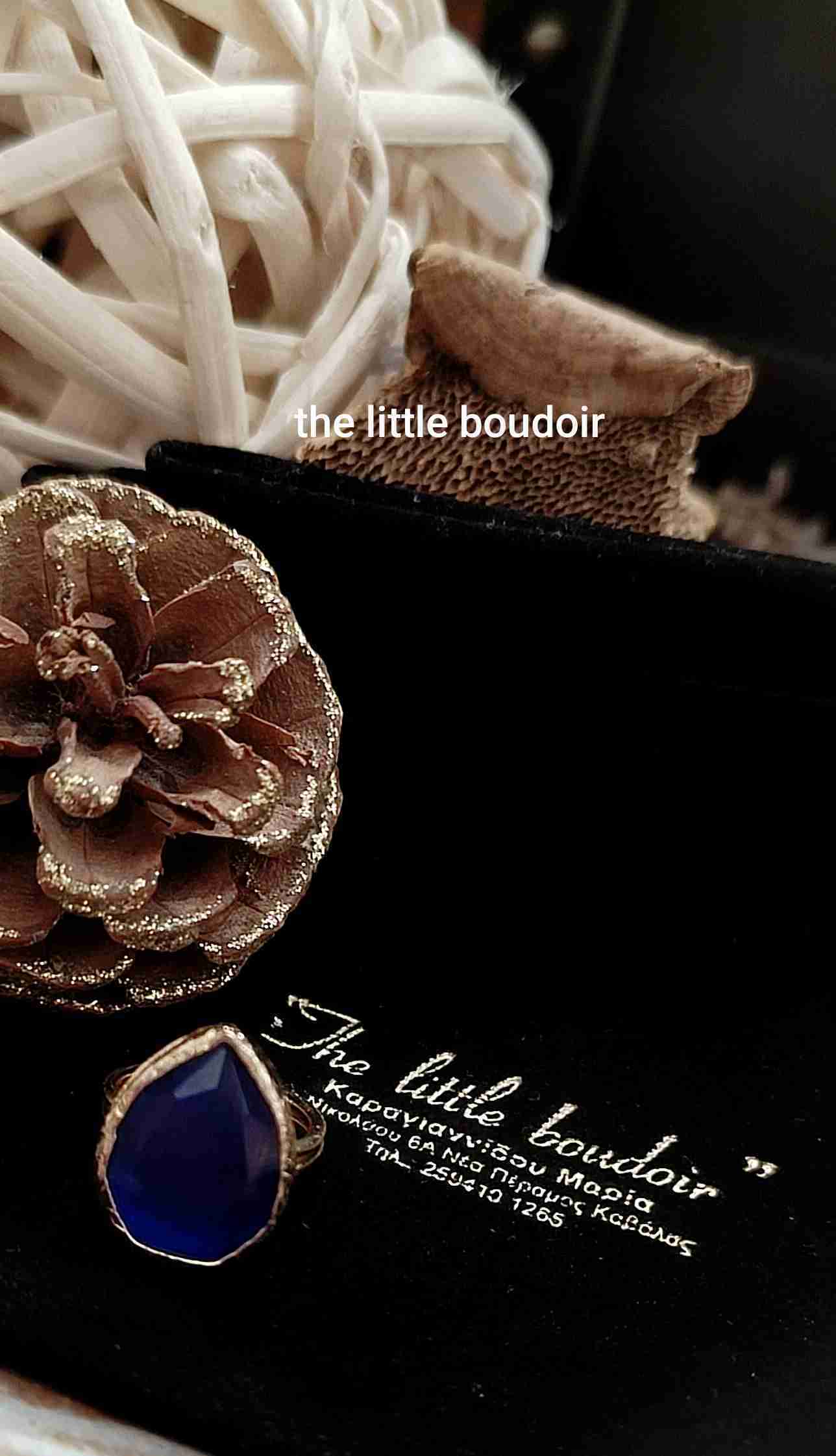 Blue crystal stone