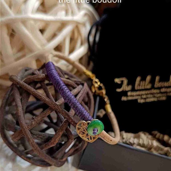 Green coral leather