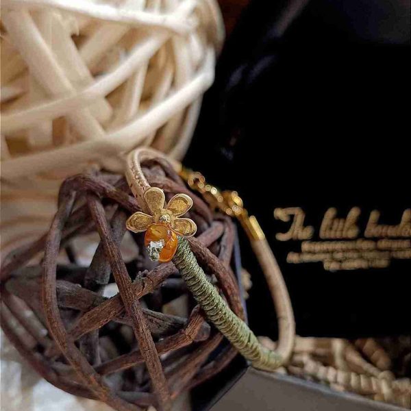 Yellow coral leather