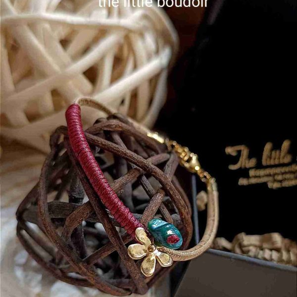 Green coral leather