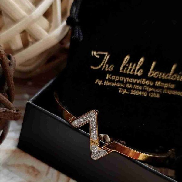 Golden strass double edge
