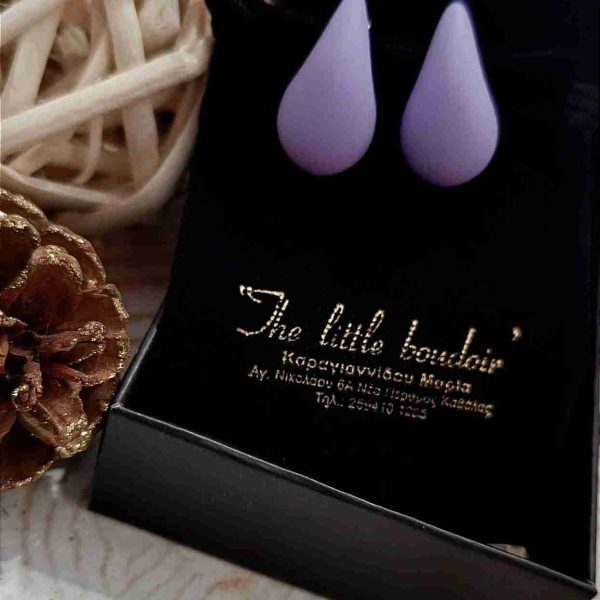 Purple acrylic drops