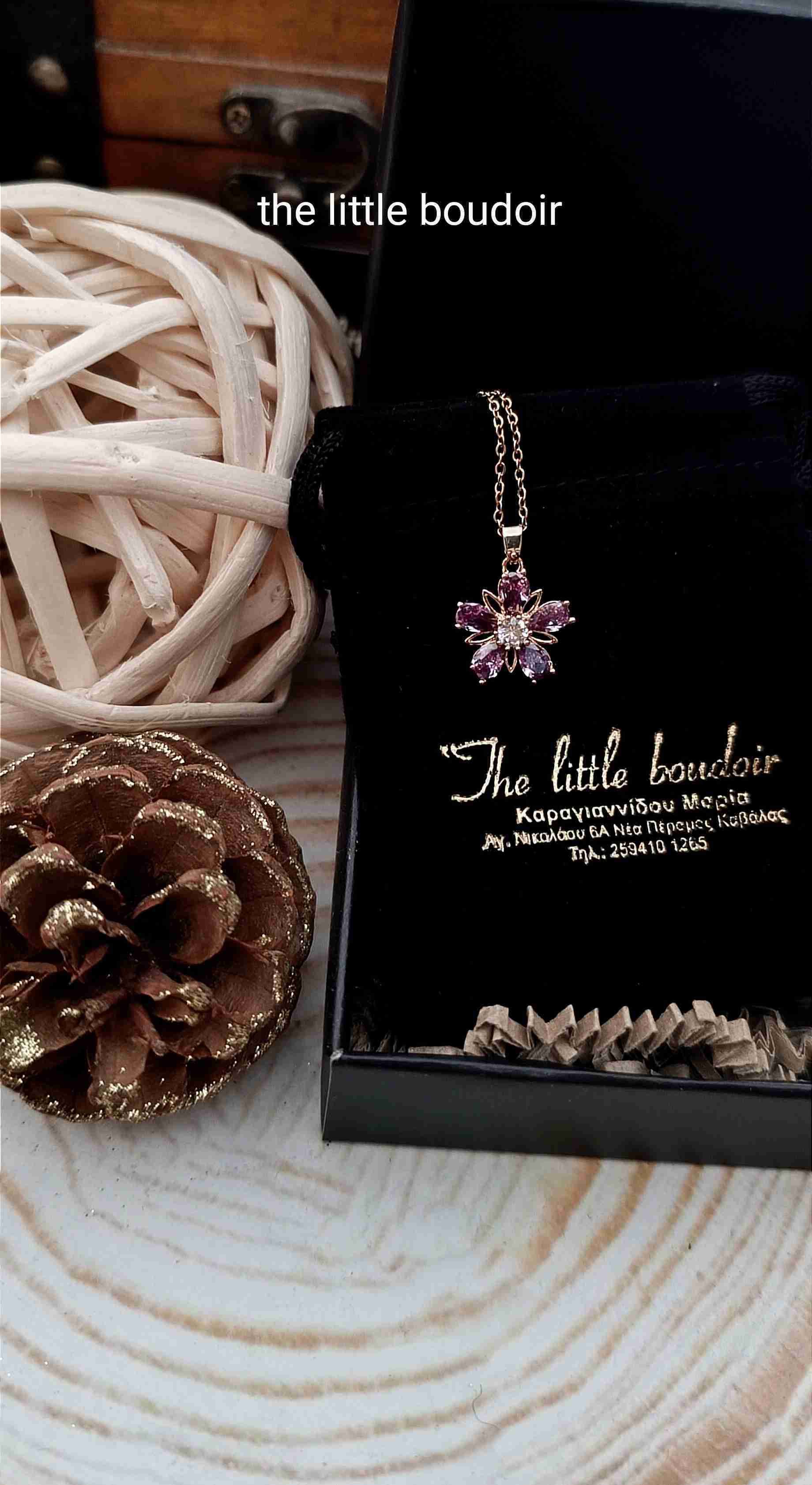 Flower crystal drop