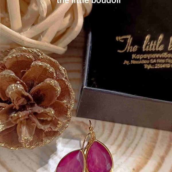 Pink crystal drops