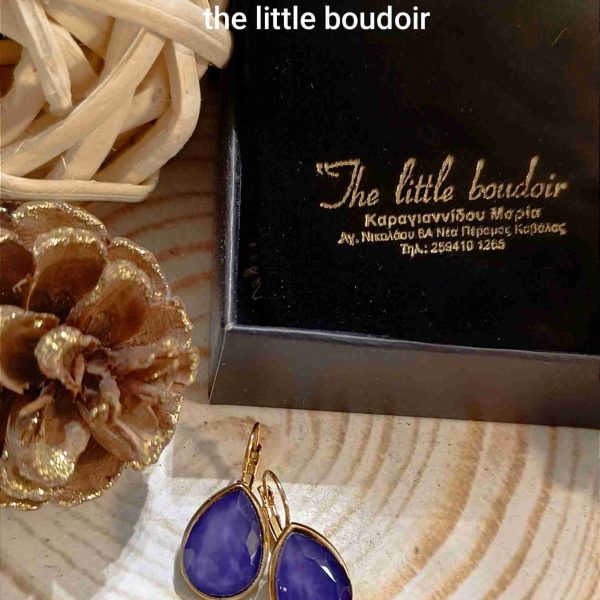 Dark purple crystal drops