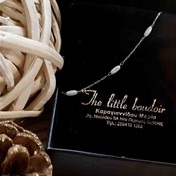 Leg stainless steel chain pearl