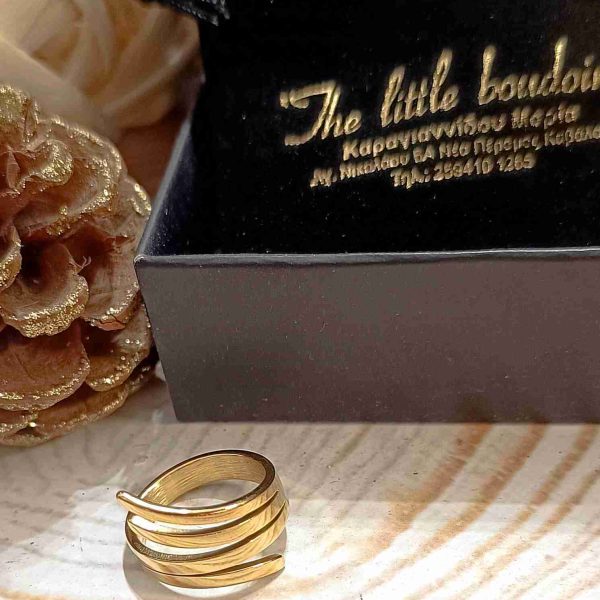 Gold stainless ring