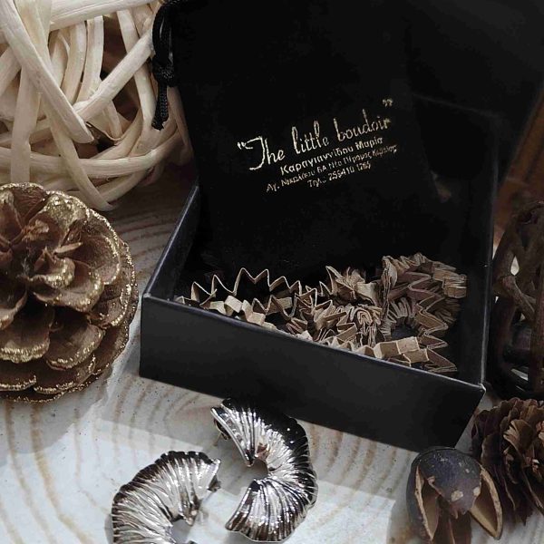 Silver half flowers