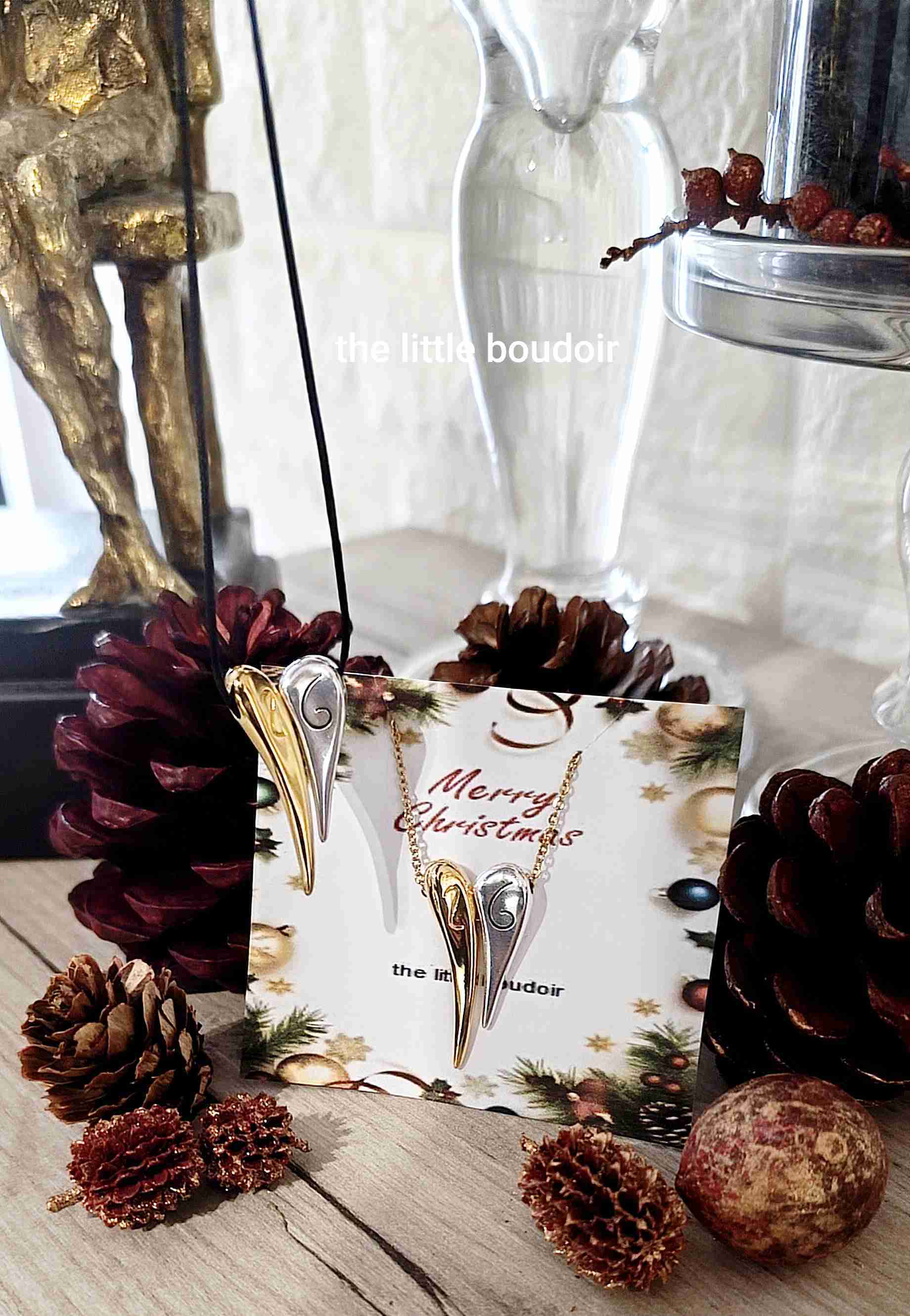 Διπλή καρδιά Christmas charm 26 - Image 3
