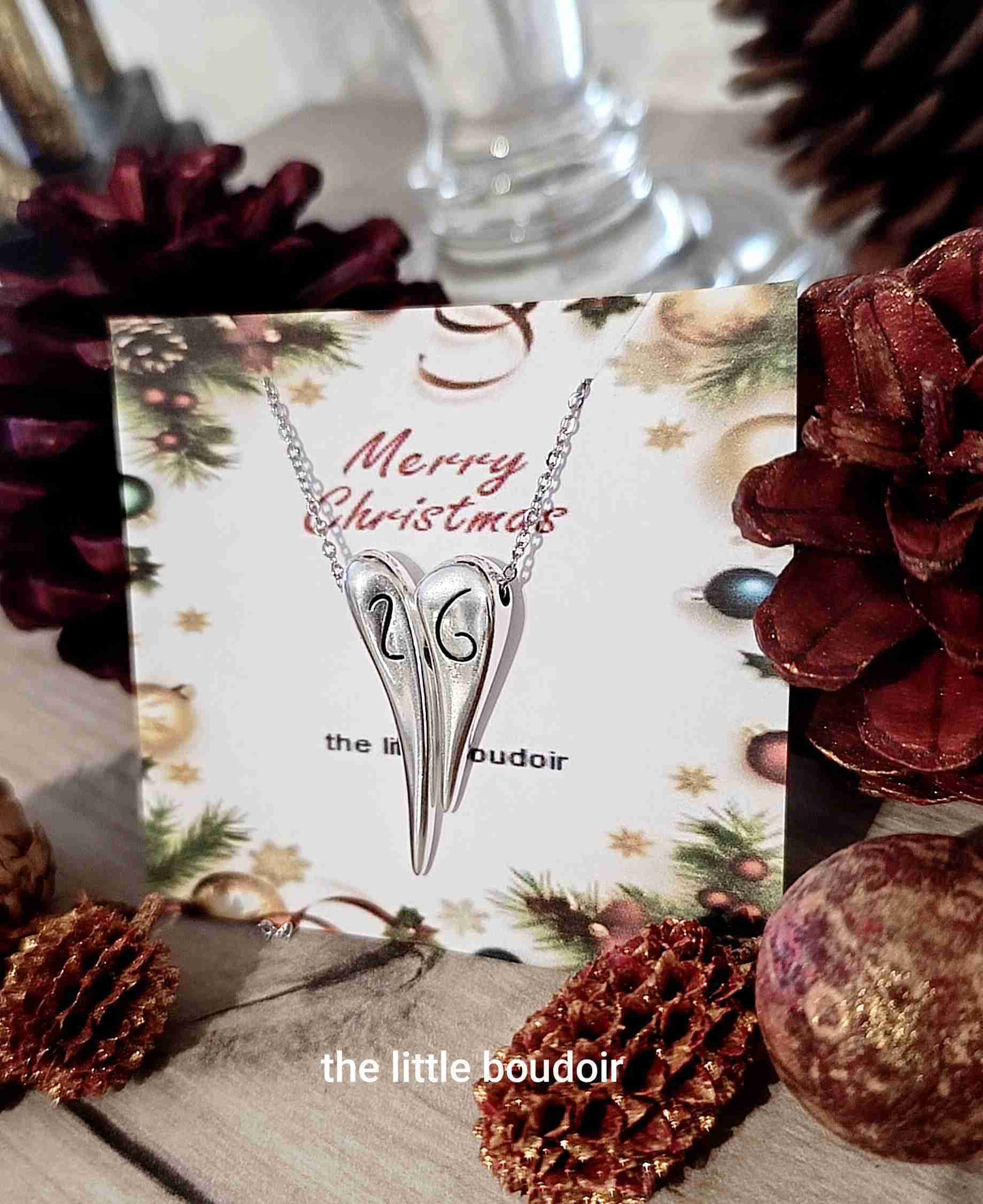 Διπλή καρδιά Christmas charm 26 - Image 2