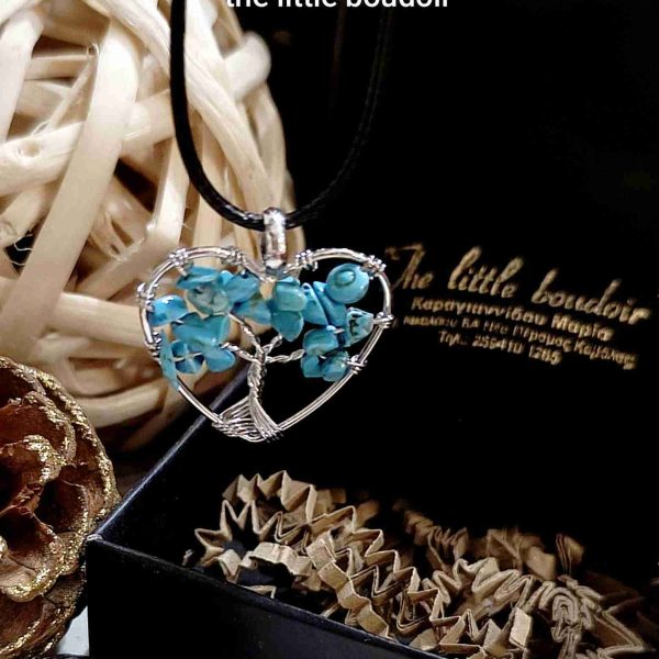 Turquoise handmade heart