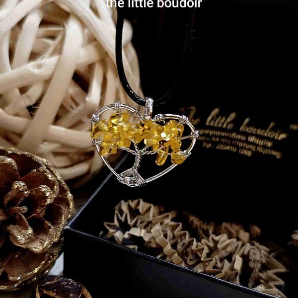 Citrine handmade heart