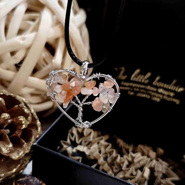 Rose quartz handmade heart