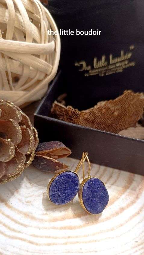 Blue huge oval agate stone